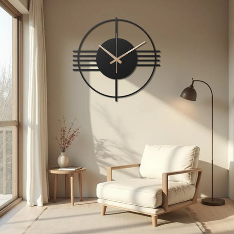 Large Outdoor Metal Wall Clock