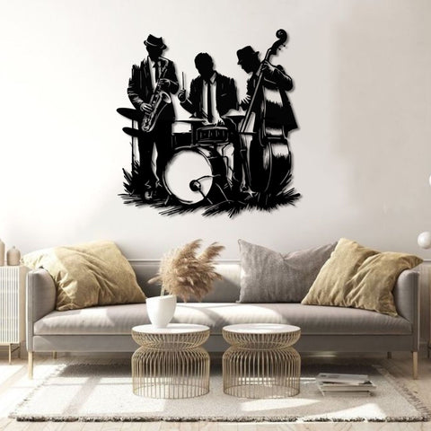 Swing Jazz Club Metal Wall Art