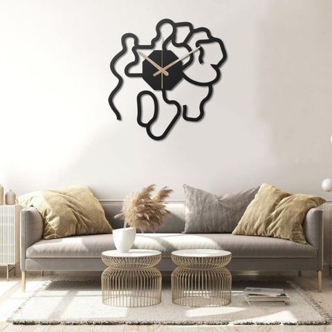 Minimalist Analog Metal Wall Clock Modern Clean Decor