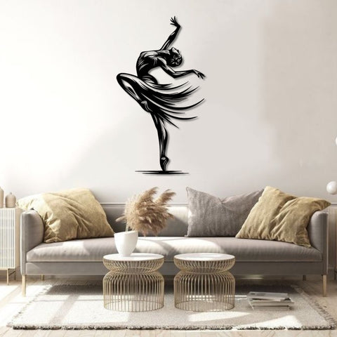 Elegant Dancer Metal Wall Art