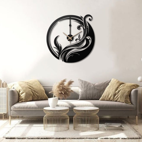 Silent Decorative Metal Wall Clock