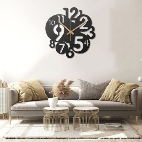 Number Metal Wall Clock