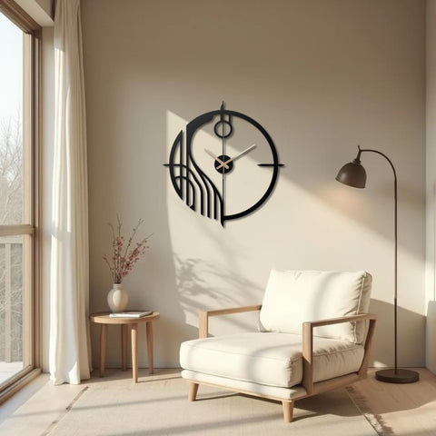 Minimalist Bedside Metal Wall Clock