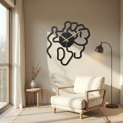 Minimalist Analog Metal Wall Clock