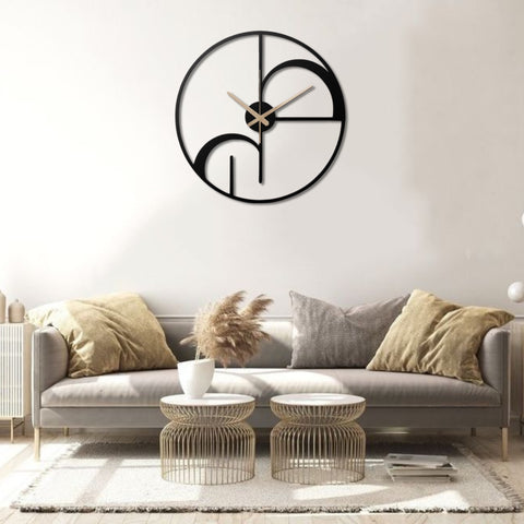 Modern Minimalist Geometric Metal Wall Clock