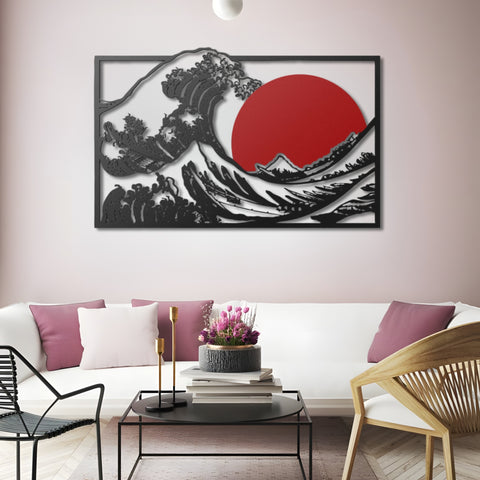 The Great Wave of Kanagawa Metal Wall Art