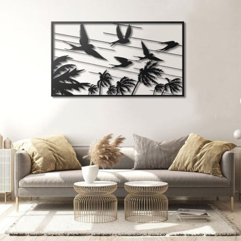 Flying Birds Metal Wall Art