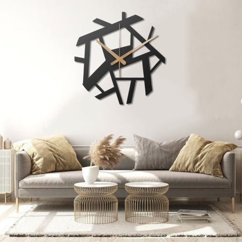 Complex Metal Wall Clock