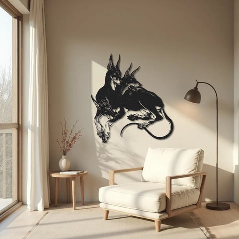 Cerberus Metal Wall Art