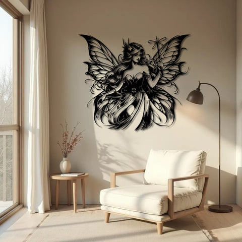 Enchanted Fairy Metal Wall Art