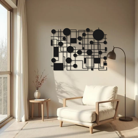 Contemporary Mid Century Modern Metal Wall Art