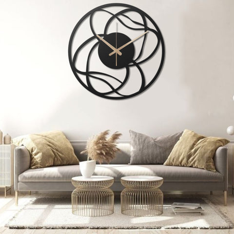 Interesting Oversized Metal Wall Clock