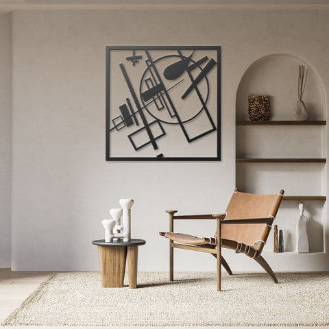 Malevich Mid Century Modern Metal Wall Art Decor