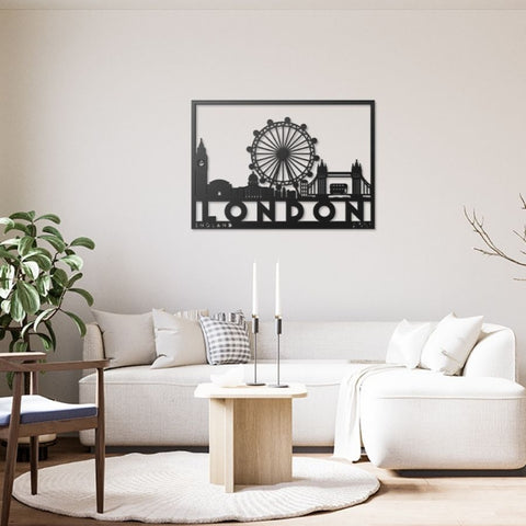 London City Metal Wall Art Decor