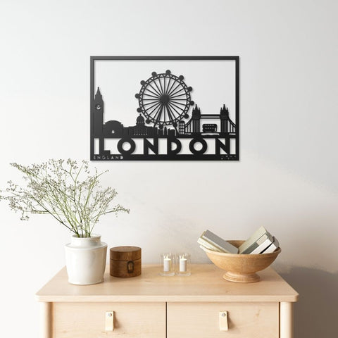 London City Metal Wall Art Decor