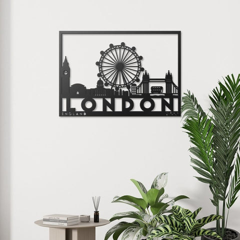 London City Metal Wall Art Decor