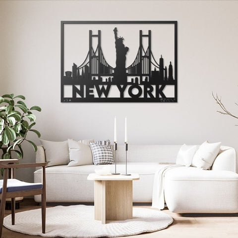 New York City Metal Wall Art Decor