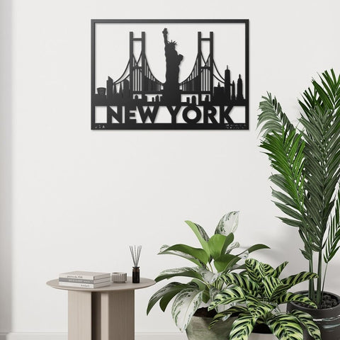 New York City Metal Wall Art Decor