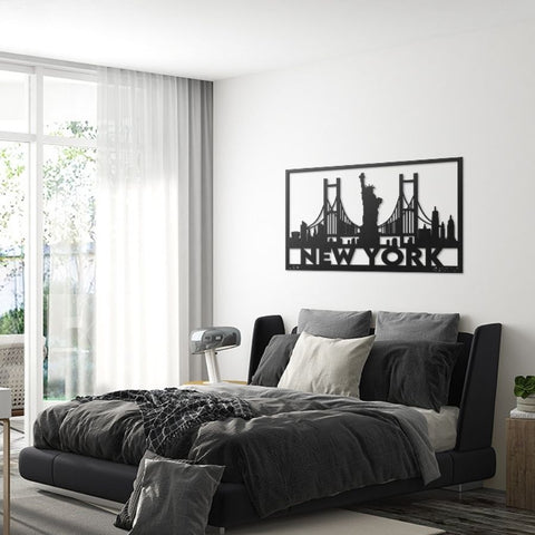 New York City Metal Wall Art Decor