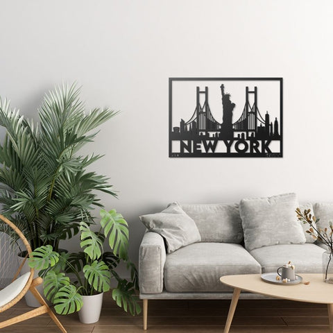 New York City Metal Wall Art Decor