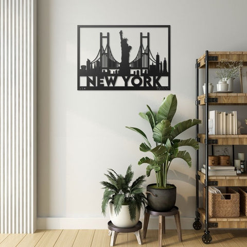 New York City Metal Wall Art Decor