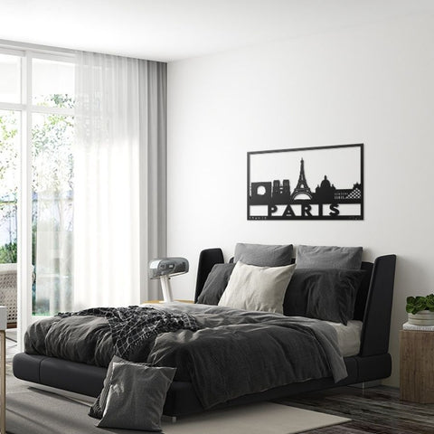 Paris City Metal Wall Art Decor