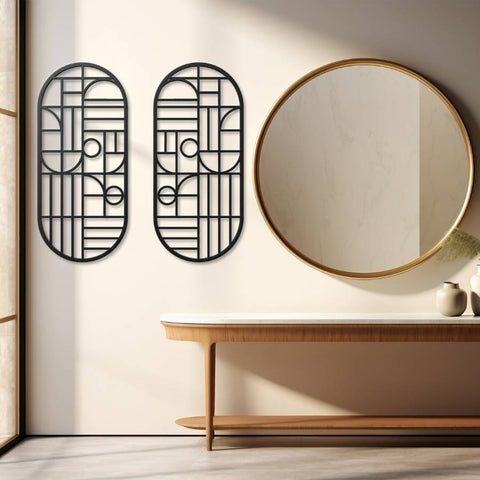 Livingroom Modern Metal Wall Art