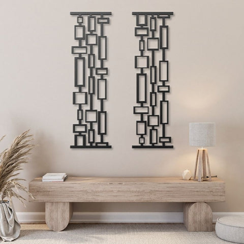 Mid Century Modern Metal Wall Art Decor
