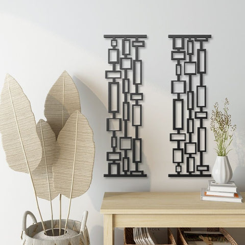 Mid Century Modern Metal Wall Art Decor