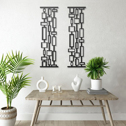Mid Century Modern Metal Wall Art Decor