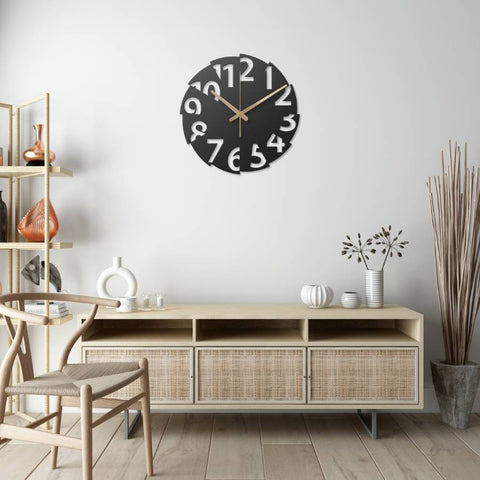 Modern Oversized Metal Wall Clock