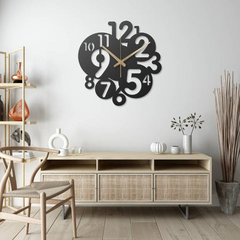 Number Metal Wall Clock