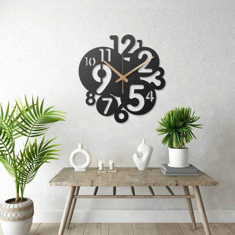 Number Metal Wall Clock