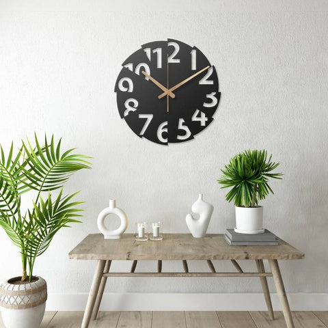 Modern Oversized Metal Wall Clock