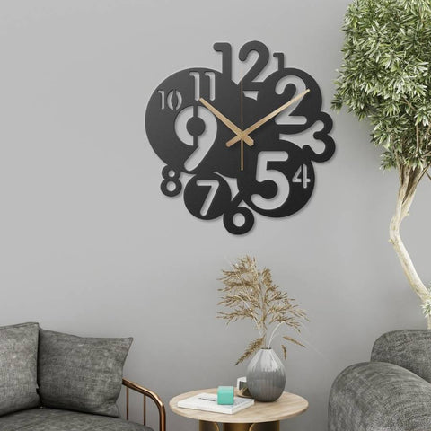 Number Metal Wall Clock