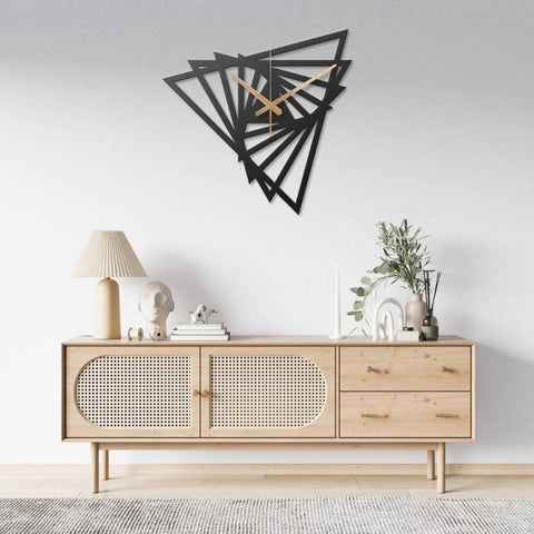Triangle Metal Wall Clock