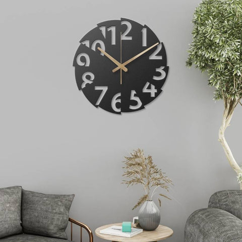 Modern Oversized Metal Wall Clock