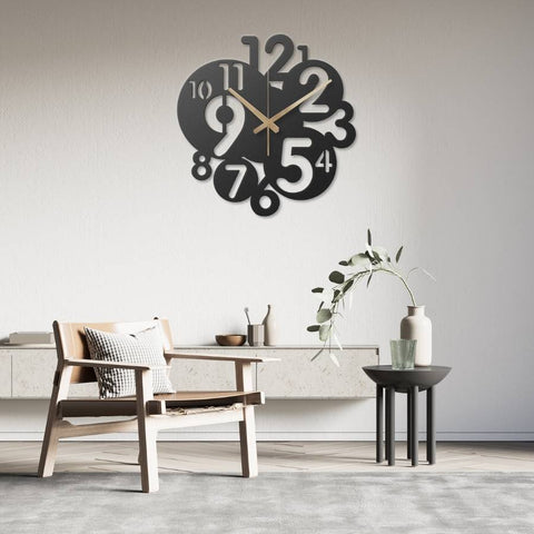 Number Metal Wall Clock