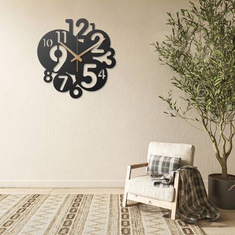 Number Metal Wall Clock