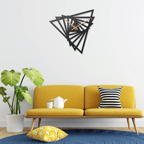 Triangle Metal Wall Clock