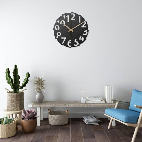 Modern Oversized Metal Wall Clock