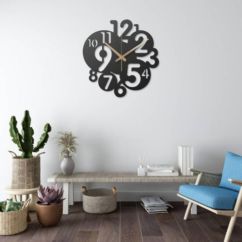 Number Metal Wall Clock