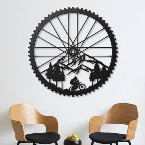Mountain Bike Metal Wall Art