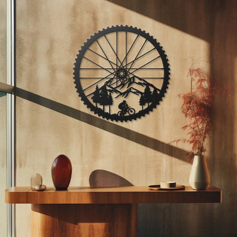 Mountain Bike Metal Wall Art