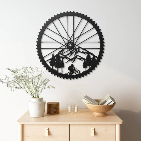 Mountain Bike Metal Wall Art