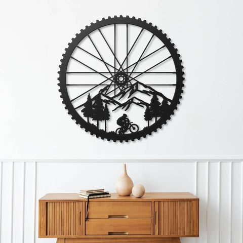Mountain Bike Metal Wall Art