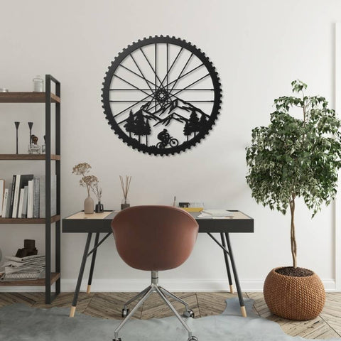 Mountain Bike Metal Wall Art