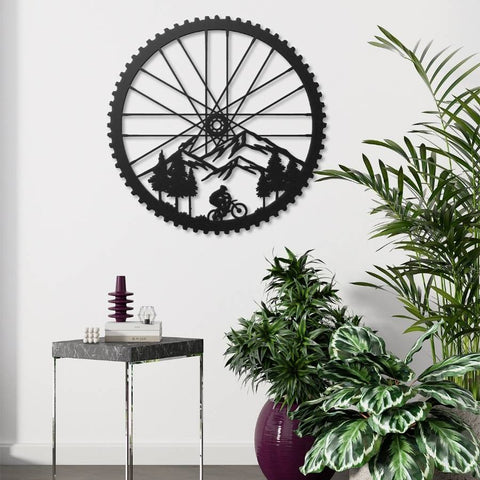 Mountain Bike Metal Wall Art