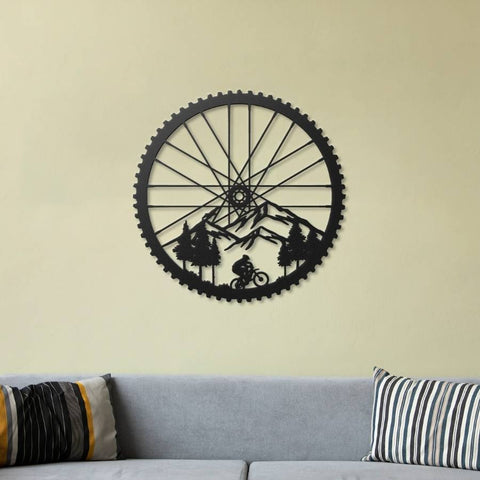 Mountain Bike Metal Wall Art