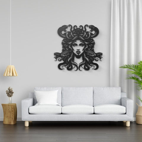Medusa Gothic Metal Wall Art